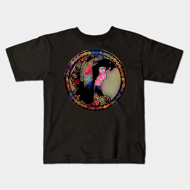 Framed Dream of Vitrail Pour la facade de la Boutique Fouquet Kids T-Shirt by Swabcraft